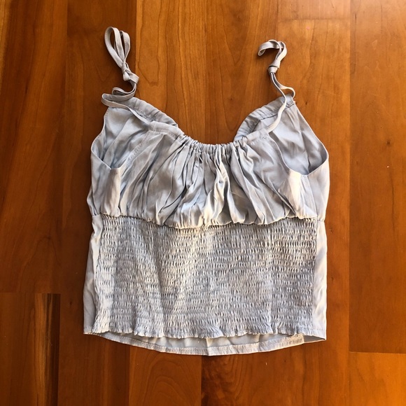 Shein Light Blue Crop Top - Picture 2 of 4